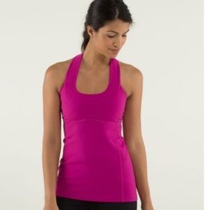 Bright Pink Lululemon Activewear Tank Top